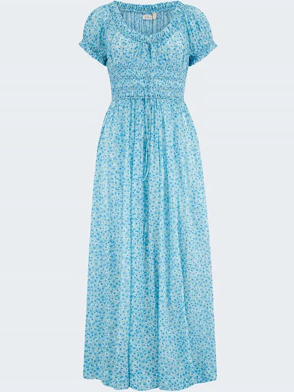 DÔEN Ashlynn Dress in Bleu Daisy Fields